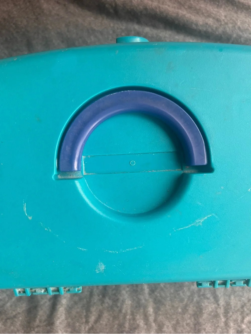 Turquoise Lunchbox with Colorful Logo